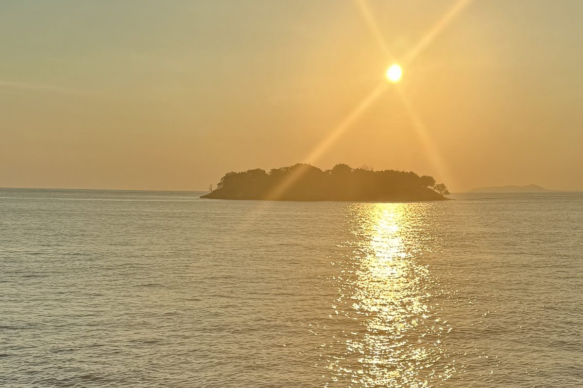Sunset over Komodo National Park