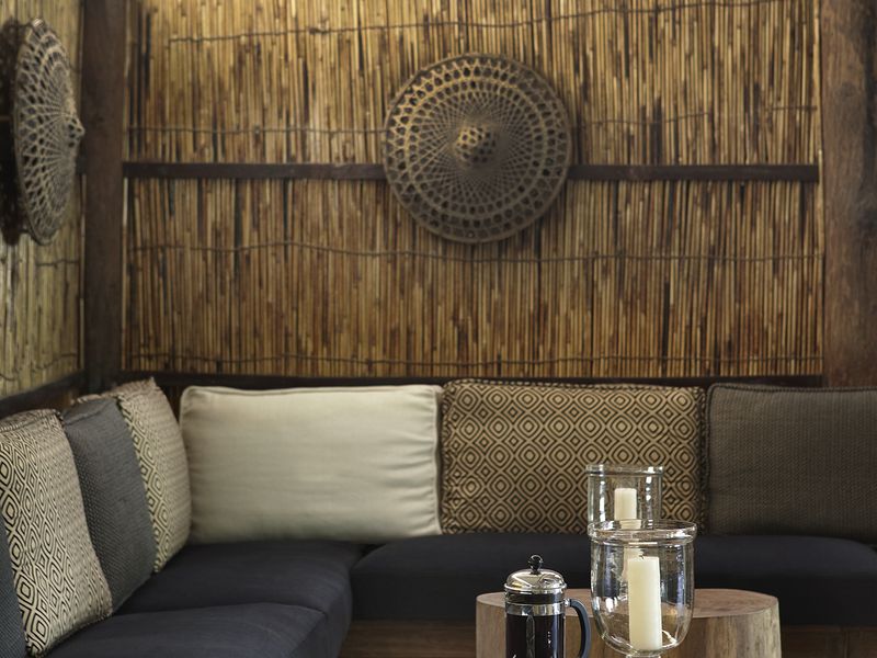 Cosy lounge at Karnali Lodge