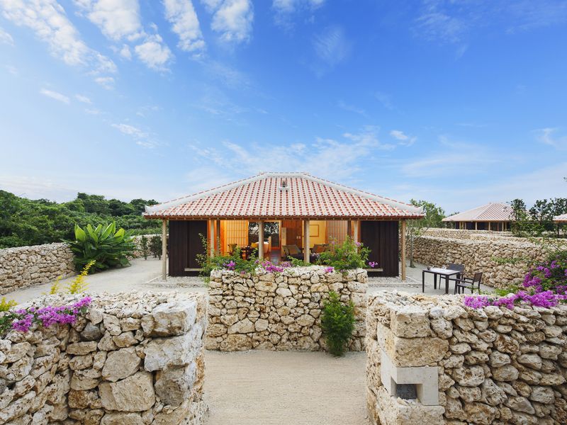 Exterior of villa at Hoshinoya Taketomi Island