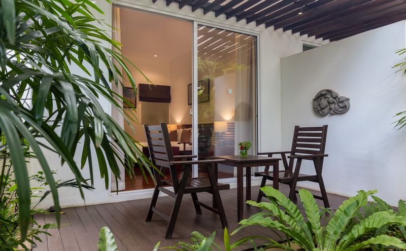 Outside seating area
