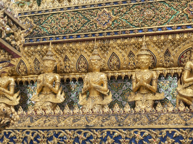 Temple statues in Thailand