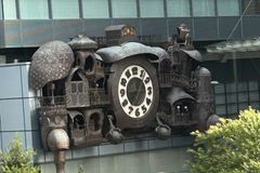 a clock on a building