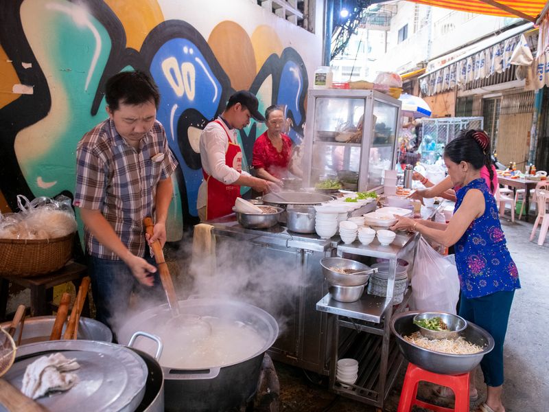street food stall phnom penh