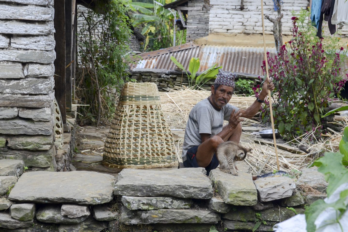 Nepalese weaver