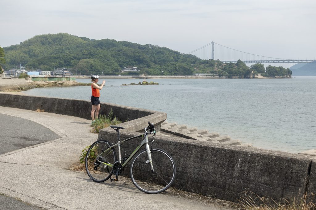 cyclist shimanami kaido