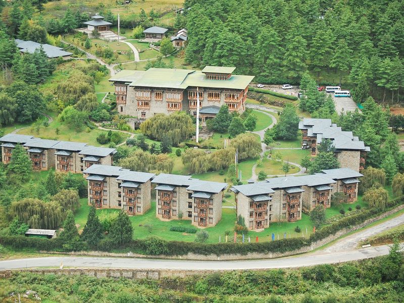 Aerial view of Zhiwa Ling Heritage