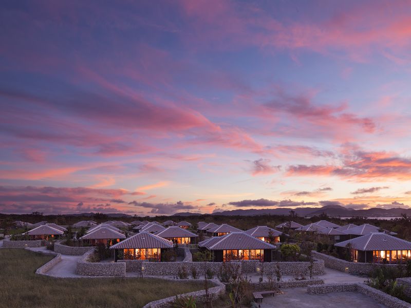Sunset over Hoshinoya Taketomi Island