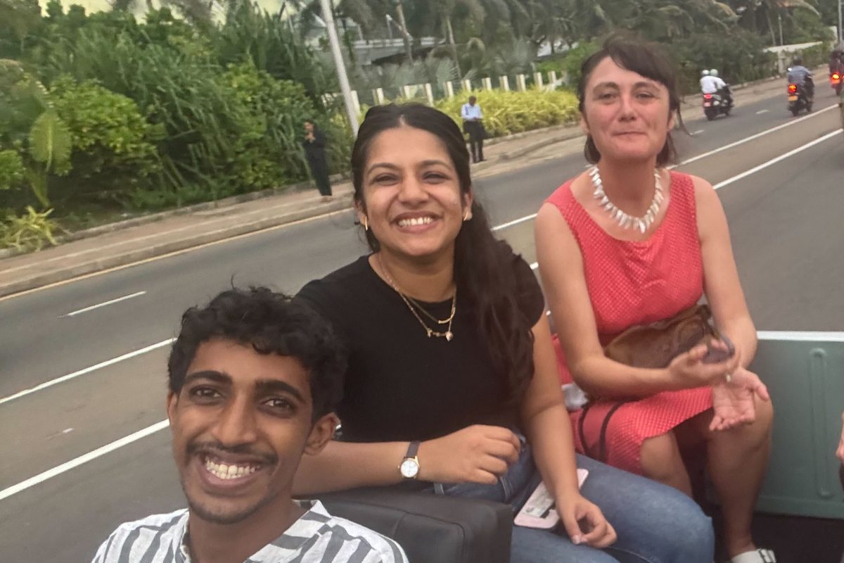 People in jeep in colombo