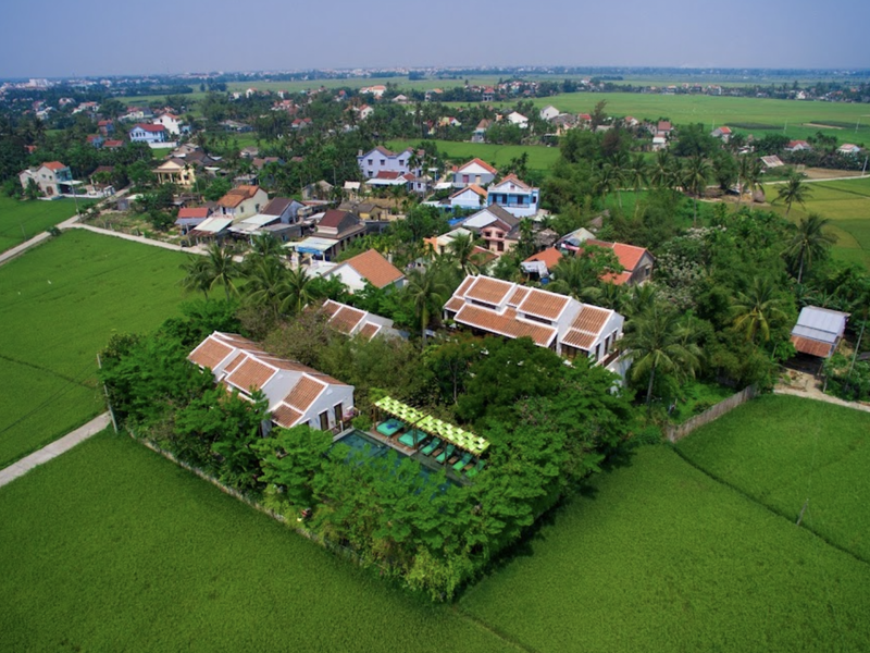 Aerial shot of Hoi An Chic