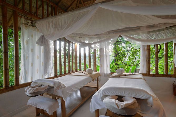 Spa treatment room