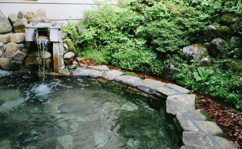 Outdoor hot spring bath