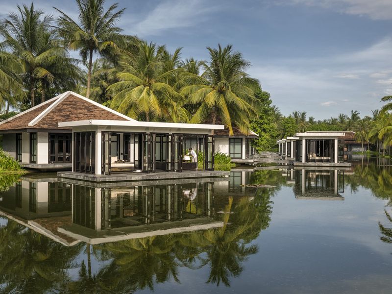 Spa overlooking pond at Four Seasons Nam Hai Hoi An