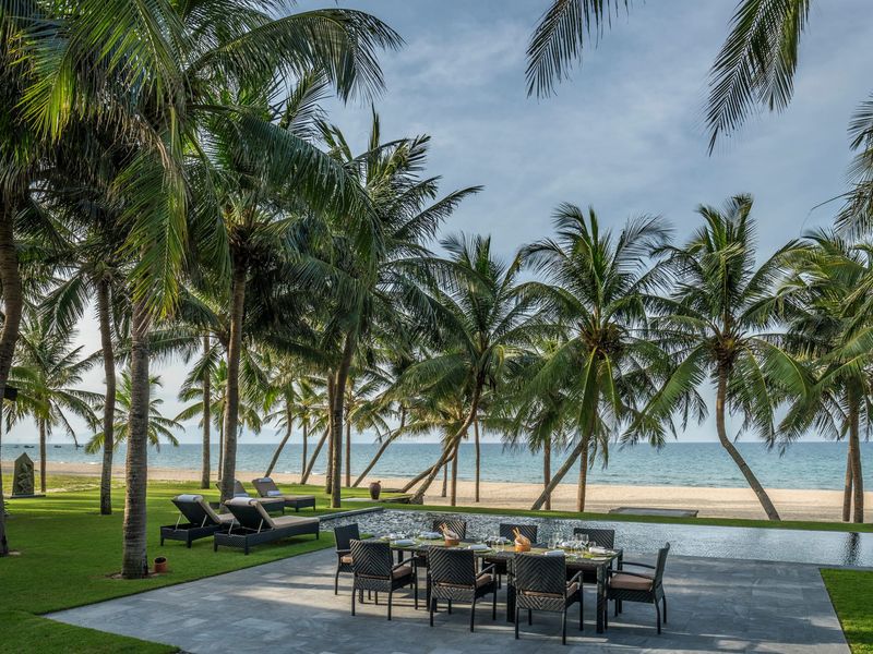Private dining in villa at Four Seasons Nam Hai Hoi An