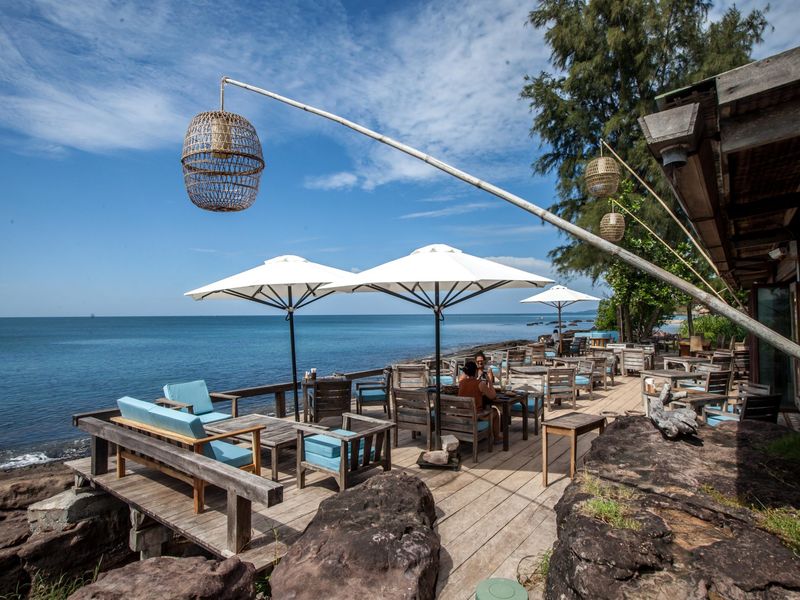 Restaurant overlooking the sea at Mango Bay Phu Quoc
