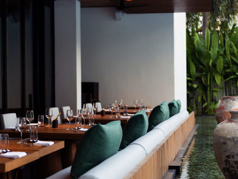 Outside dining area at Como Metropolitan Bangkok