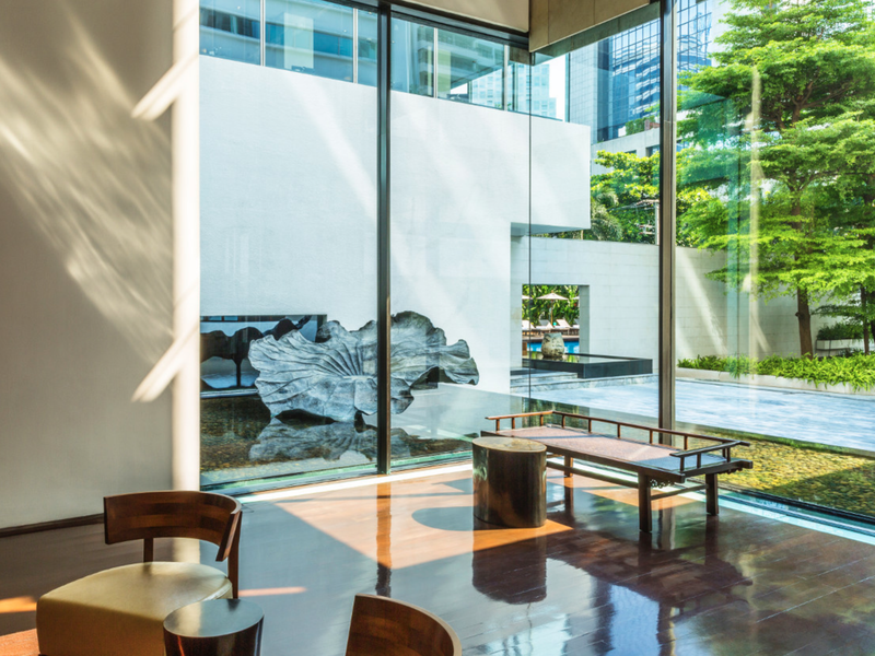 Seating area at Como Metropolitan Bangkok