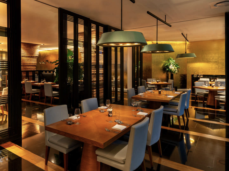 Dining room at Como Metropolitan Bangkok